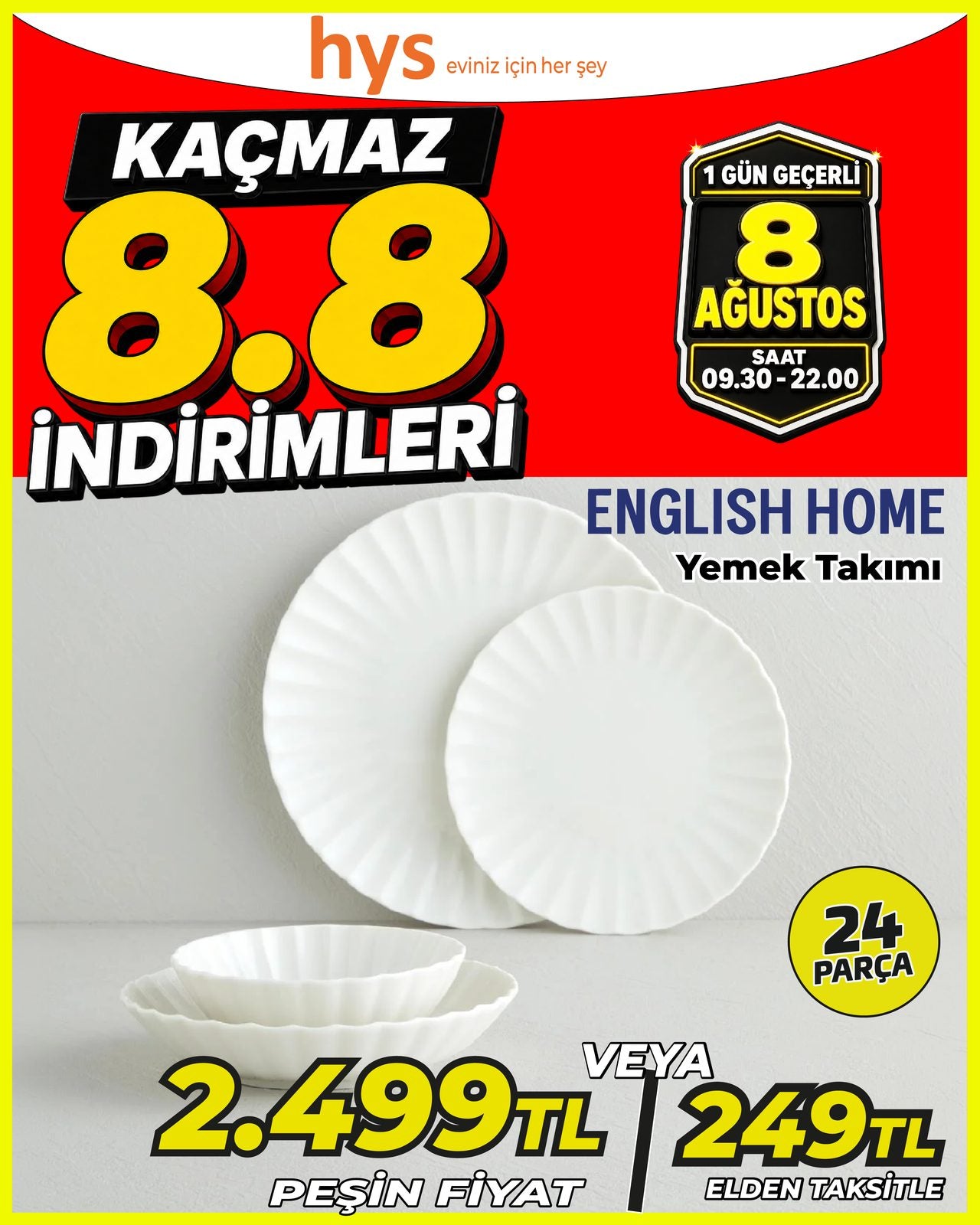 English Home Yemek Takımı 24 Parça Ürün ana görseli