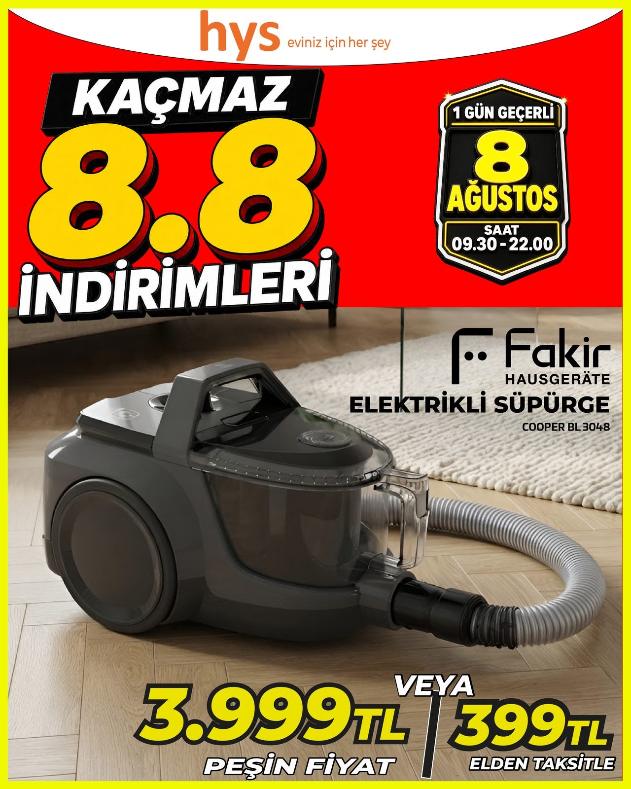 Fakir Elektrikli Süpürge