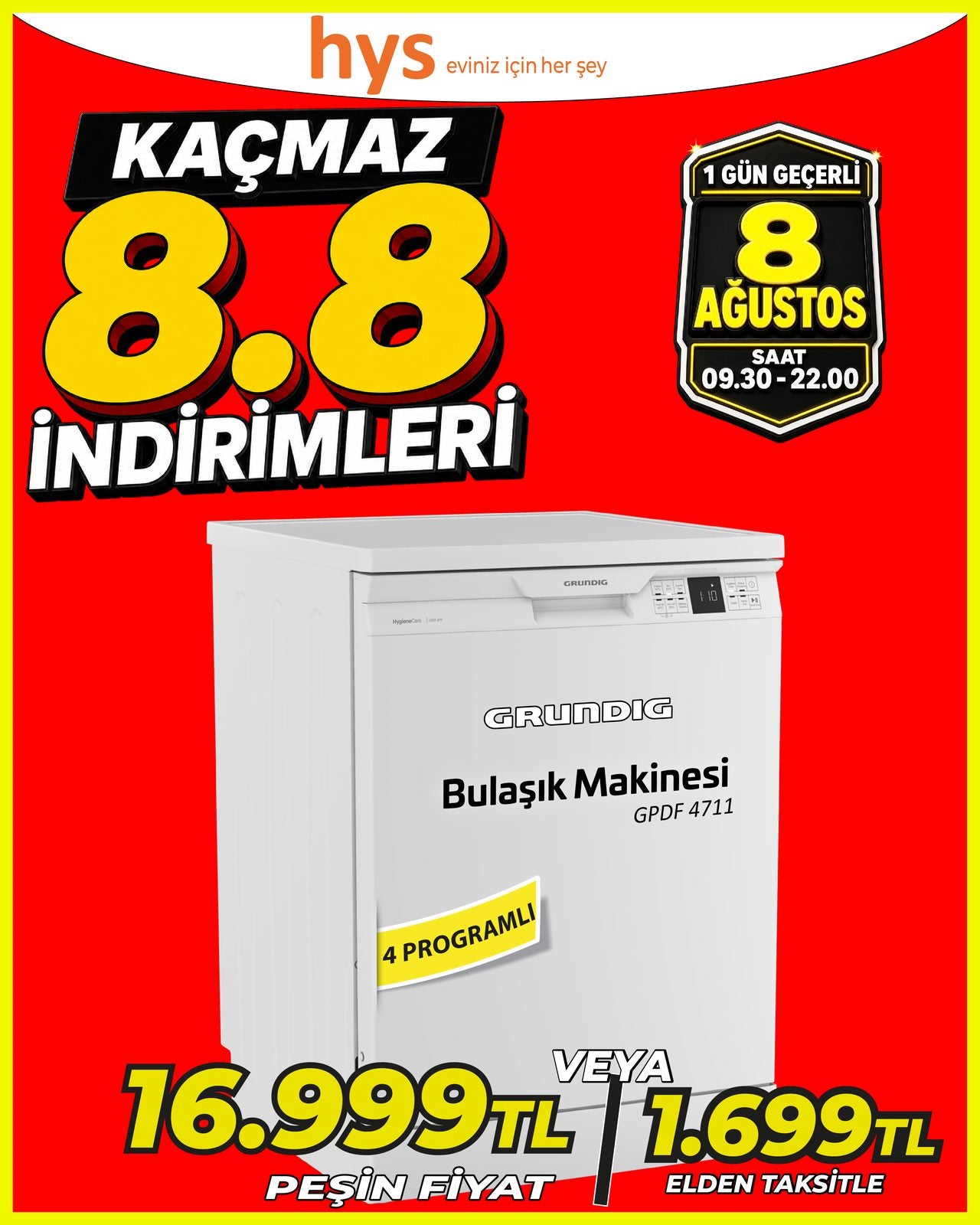 Grundig Bulaşık Makinesi Ürün ana görseli