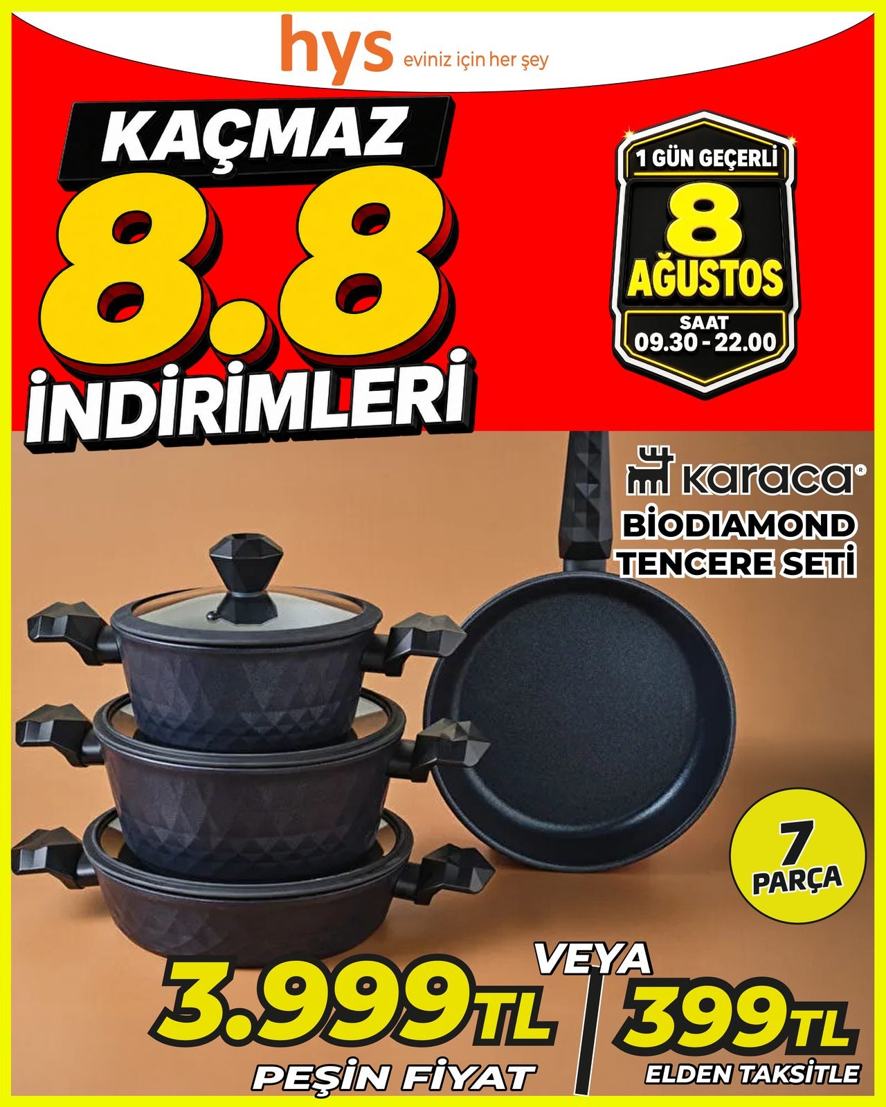 Karaca Biodiamond Tencere Seti 7 Parça Ürün ana görseli