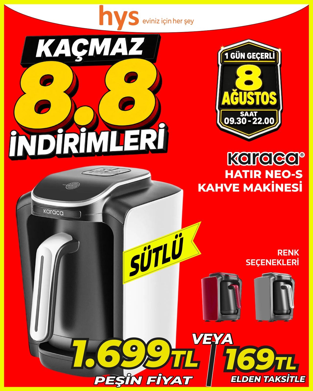 Karaca Hatır Neo S Kahve Makinesi Ürün ana görseli