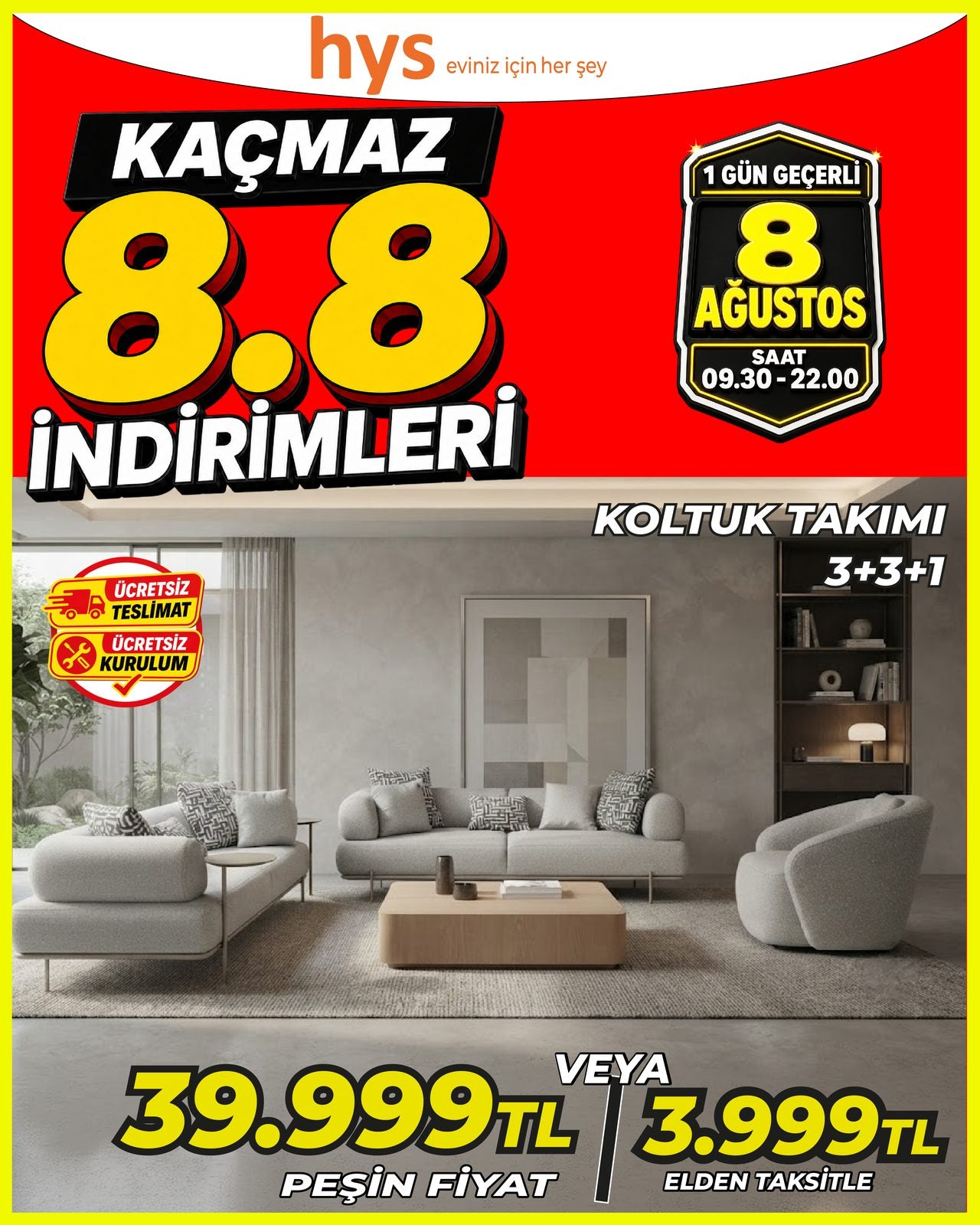 Koltuk Takımı 3+3+1