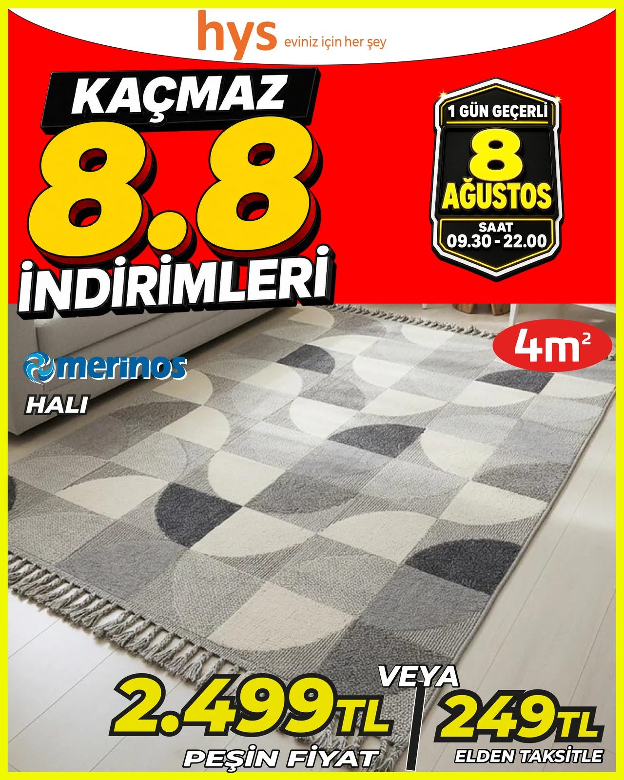 Merinos Halı 4 m² Ürün ana görseli