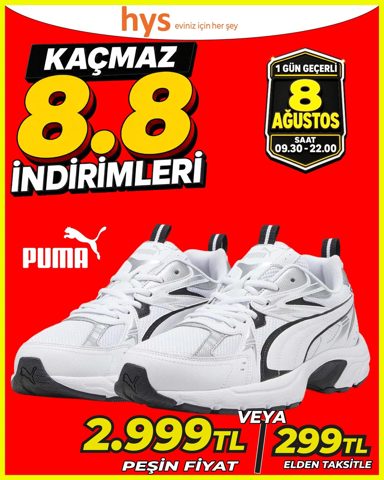Puma Beyaz Spor Ayakkabı 2 Ürün ana görseli
