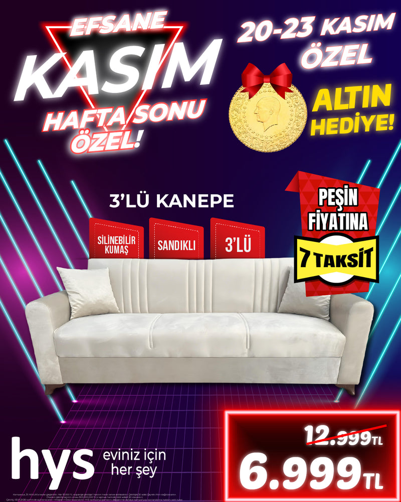 Üçlü Modern Kanepe