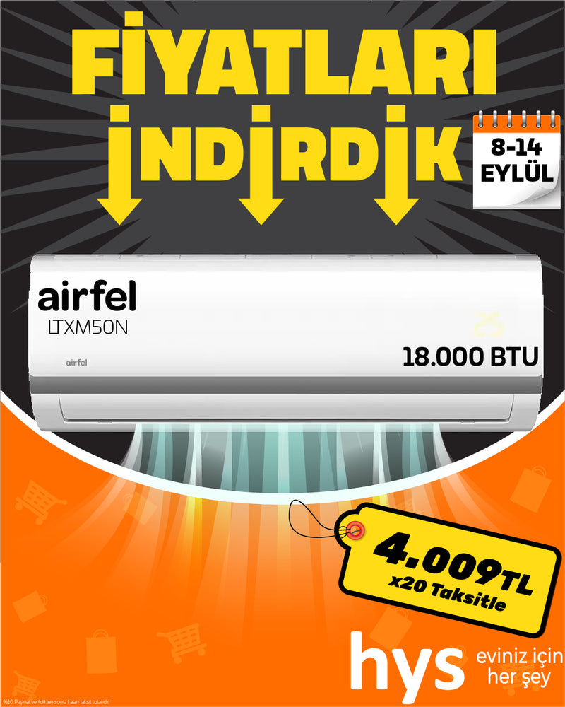 Airfel LTXM50N 18000 BTU Multi Duvar Tipi İnverter Klima