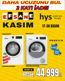 PROFILO A Enerji Sınıfı Inverter Motorlu 9 KG Çamaşır ve Kurutma Makinesi Seti