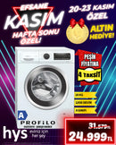 Profilo CGA25202TR 10 kg 1200 devir Çamaşır Makinesi – Beyaz