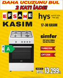 Simfer 1241 Turbo 6 Düğme Tam Boy Fırın