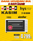 Simfer M-7032 Beyaz 70 Litre Geniş Hacimli Çift Camlı Midi Fırın