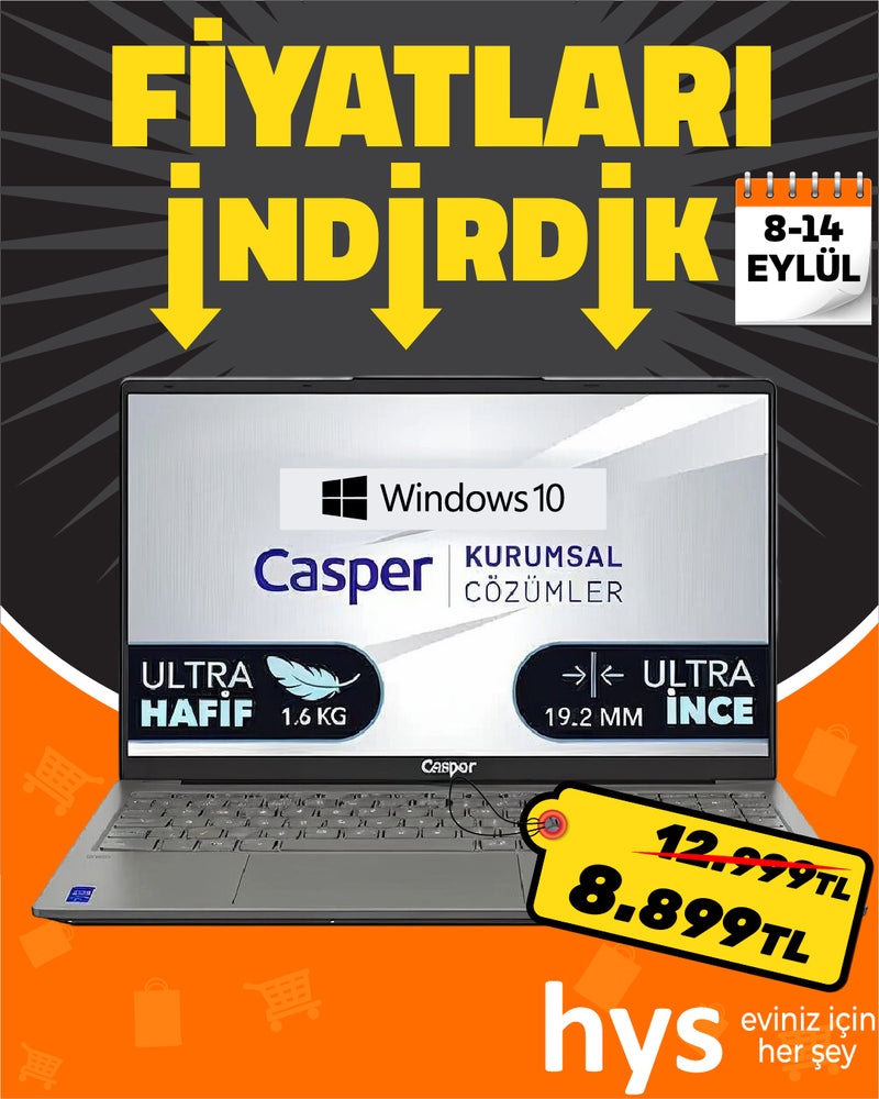Casper WIN10 Notebook - Kurumsal Çözümler
