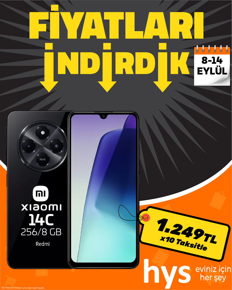 Xiaomi Redmi 14C 8/256 GB Akıllı Cep Telefonu