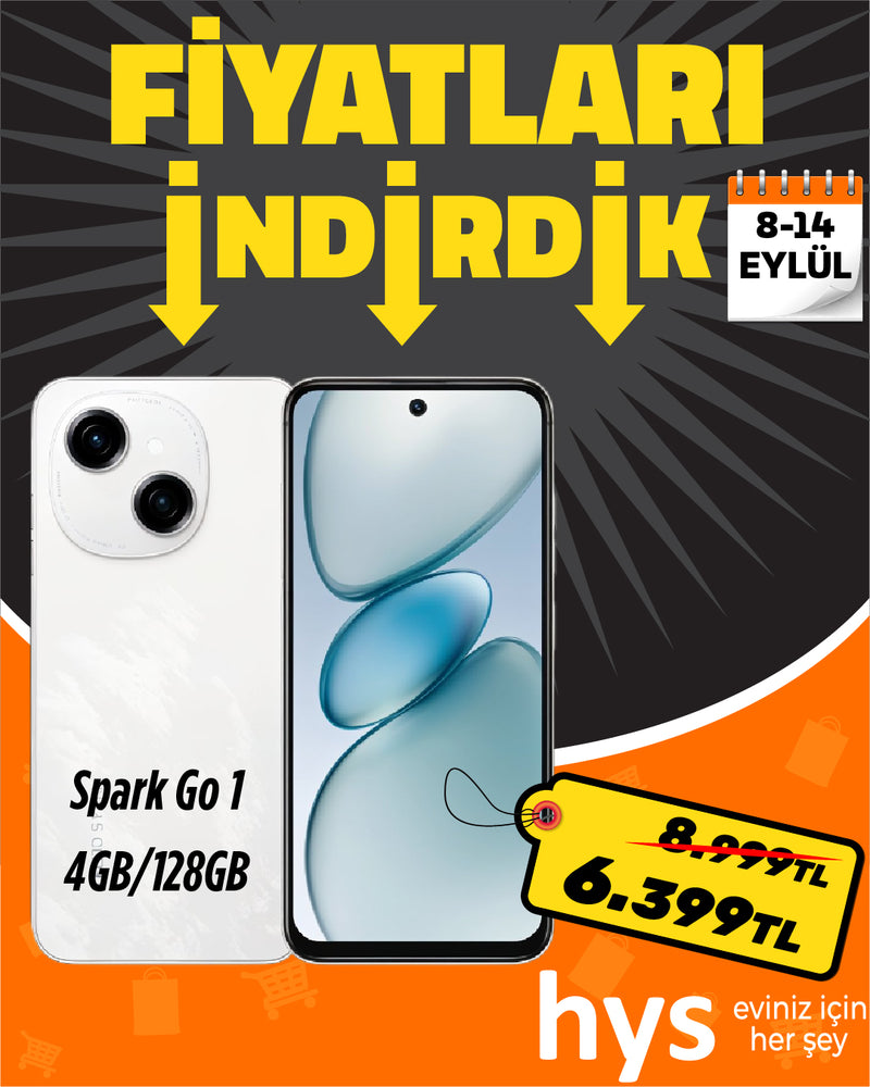 Tecno Spark Akıllı Cep Telefonu 4GB/128GB