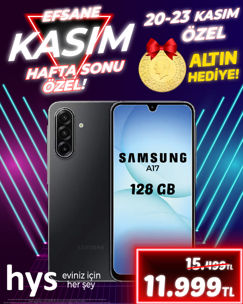 Samsung A17 128GB Akıllı Telefon