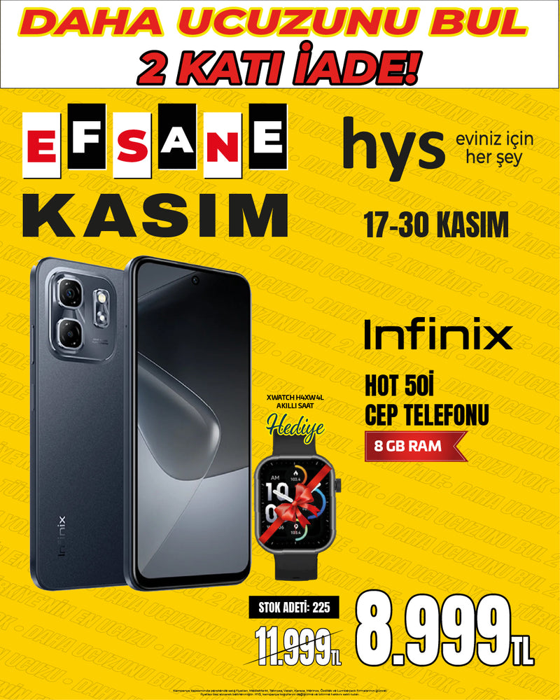 Infinix Hot50i Cep Telefonu (Hediyeli)