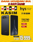 Tecno Spark Slim Akıllı Cep Telefonu