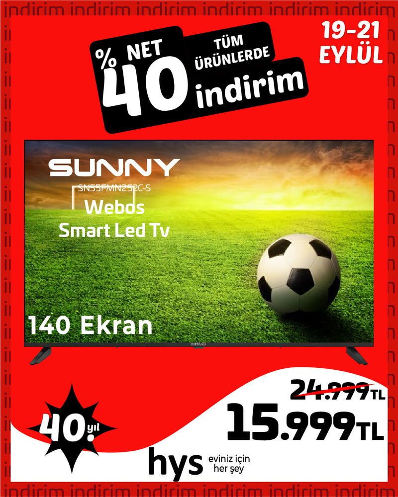 Sunny SN55FMN252C-S 55" 4K Ultra HD Smart LED TV – Uygun Fiyatlı Üst Düzey Televizyon Deneyimi
