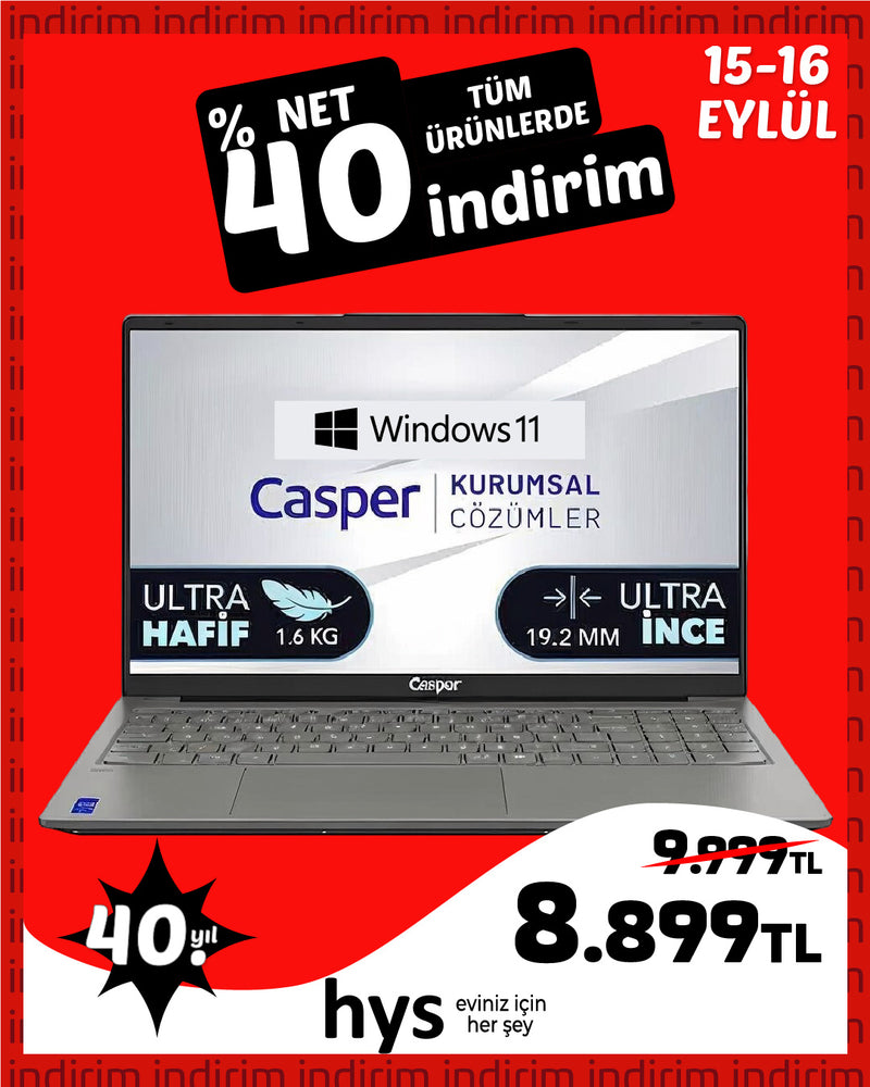 Casper WIN10 Notebook - Kurumsal Çözümler