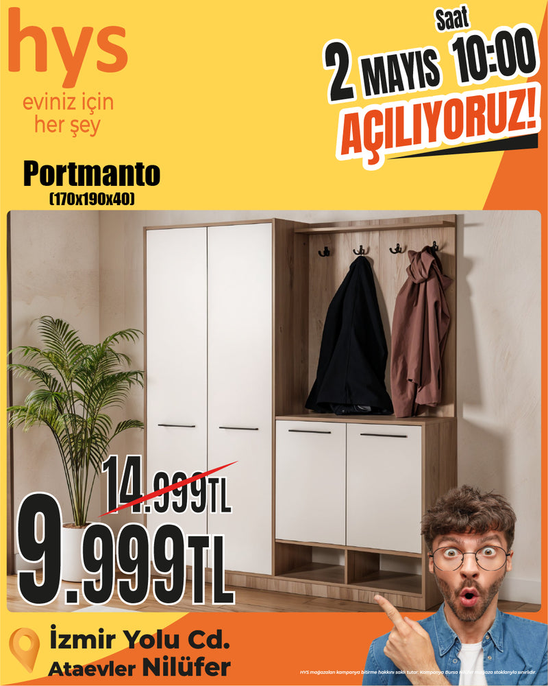 Modern Portmanto 170x190x40