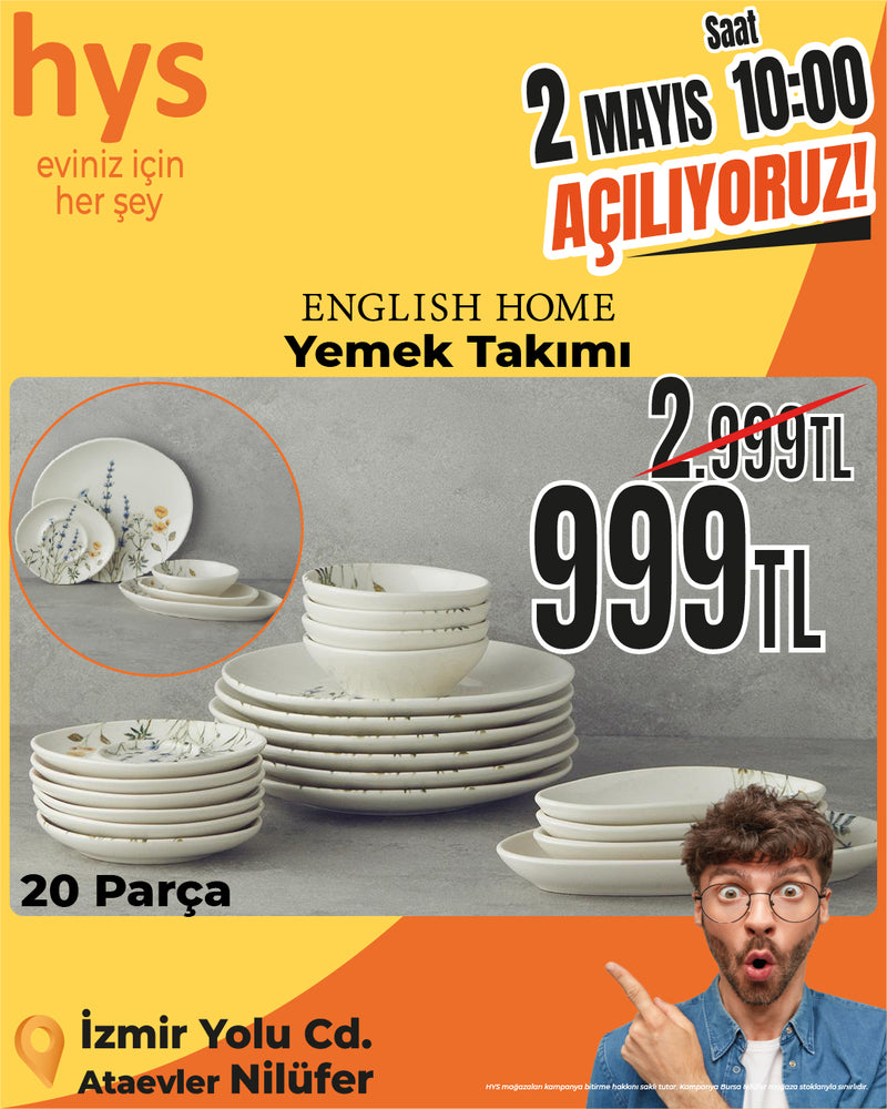 English Home 20 Parça Yemek Takımı
