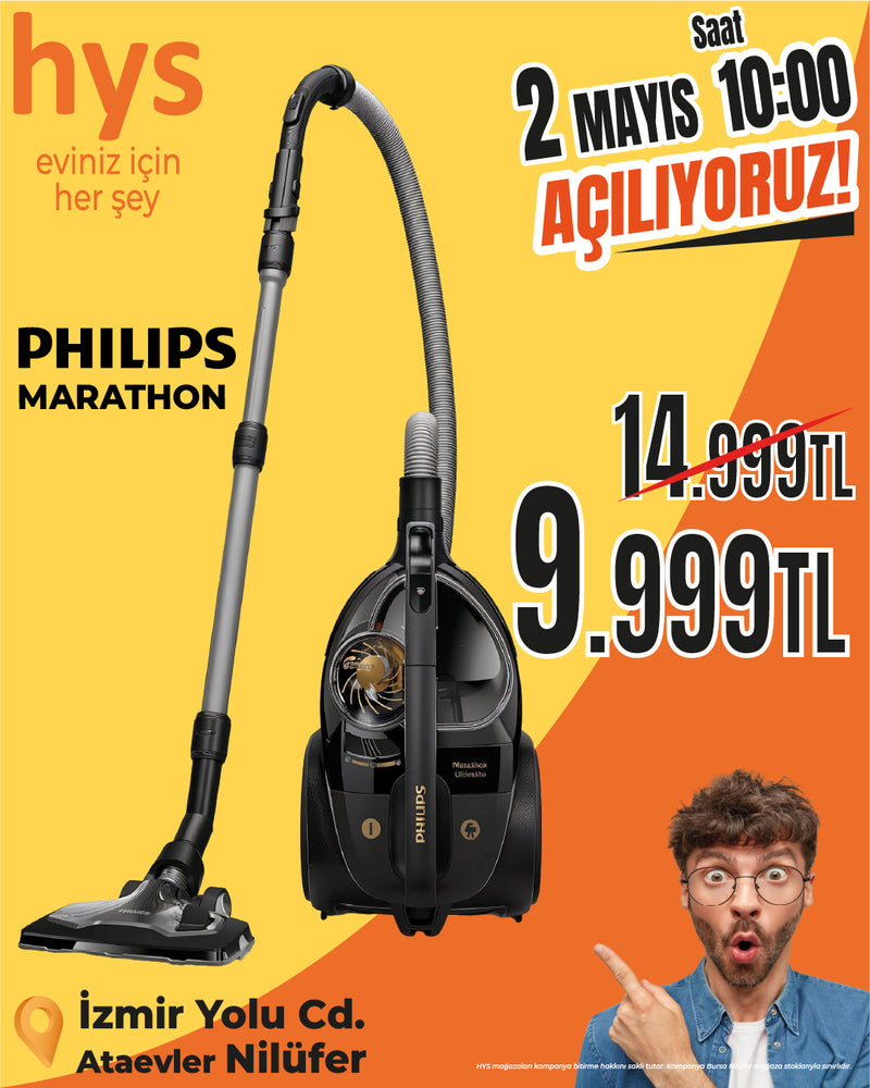 Philips Marathon Ultimate Torbasız Elektrikli Süpürge XB9125/07