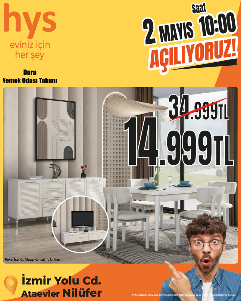 Duru Yemek Odası Takımı