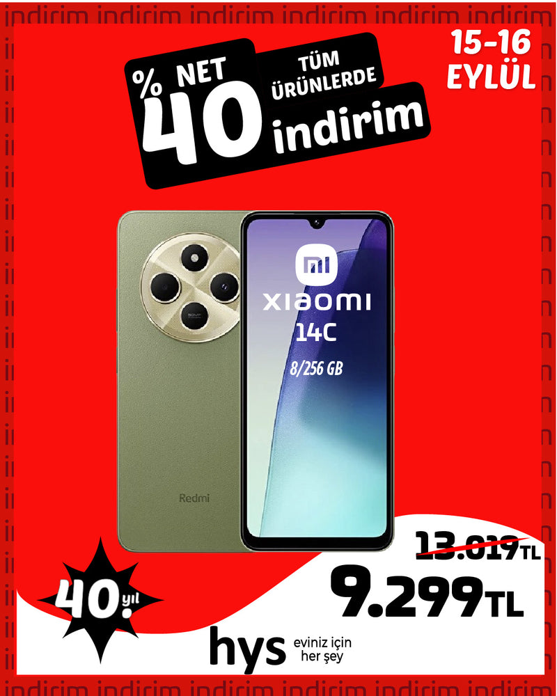 Xiaomi Redmi 14C 8/256 GB Akıllı Cep Telefonu
