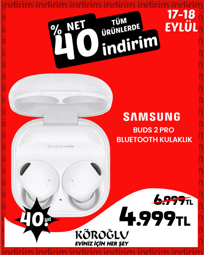 Samsung Buds2 Pro SM R510 Bluetooth Kulaklık Beyaz