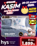HOUSE of MOODS Wellsoft Çift Kişilik Lastikli Yorgan Seti (Farklı Renkler)