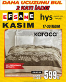 Karaca Çift Kişilik Battaniye Yaprak Desenli