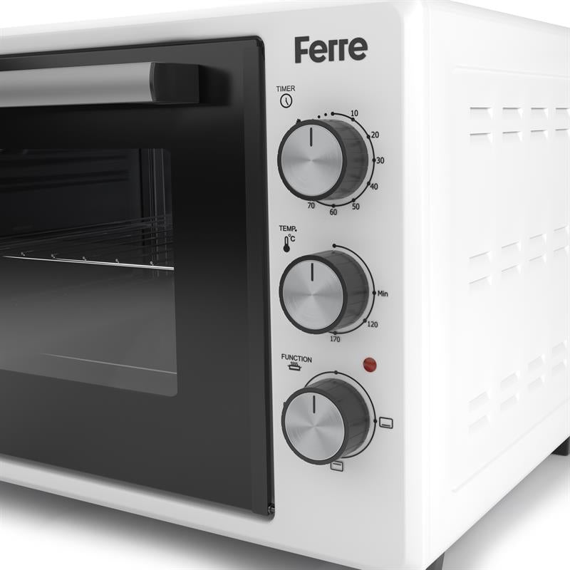 Ferre 35-300 M Mini Fırın – 35 L, A Enerji Sınıfı, Beyaz