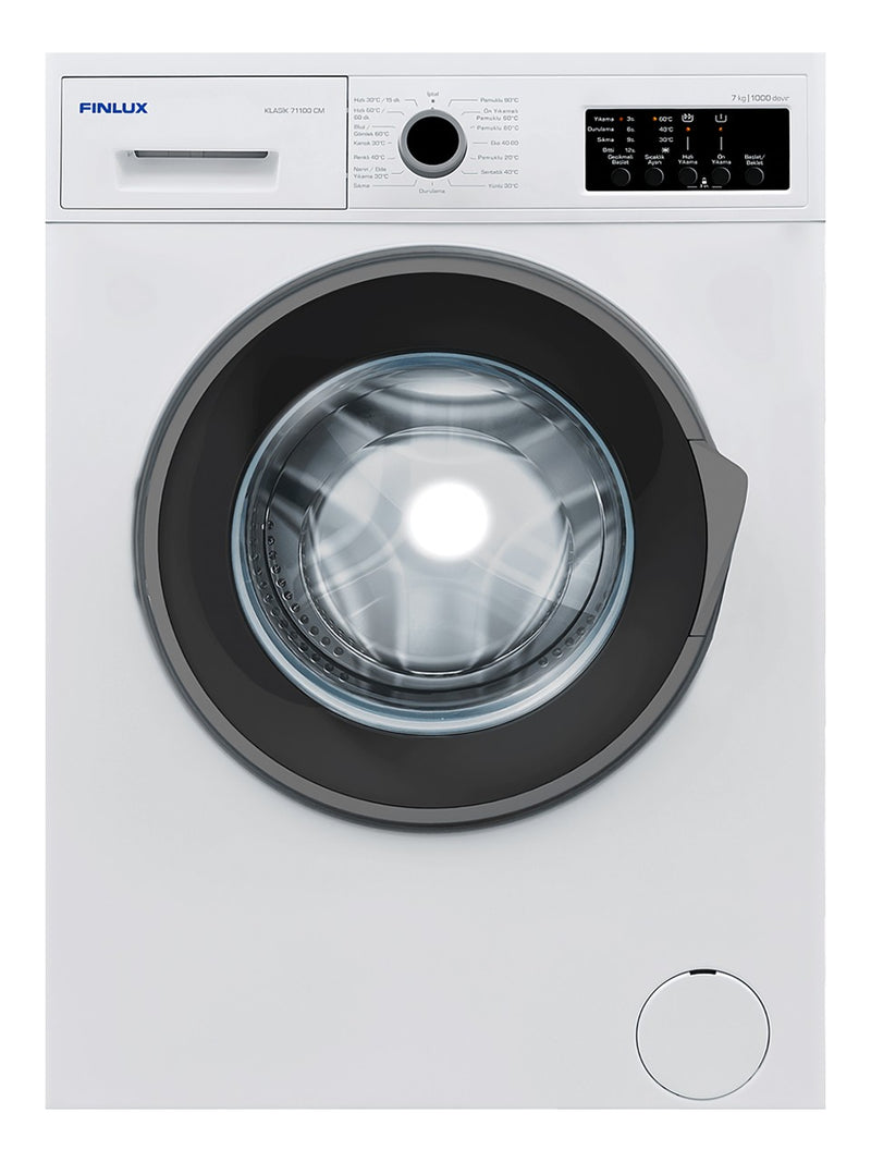 Finlux Klasik 71100 CM 7 Kg 1000 Devir Çamaşır Makinesi – Beyaz