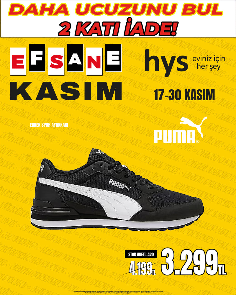 PUMA Klasik Siyah Beyaz Günlük/Spor Erkek Ayakkabısı