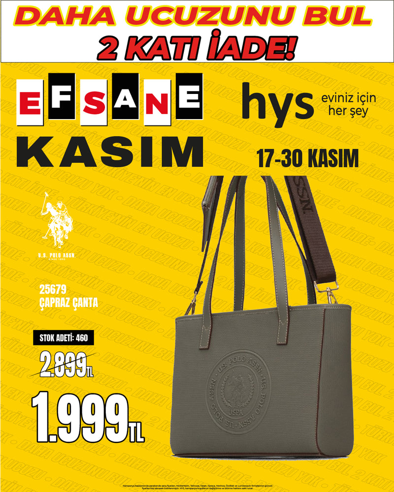 U.S. POLO ASSN. 25679 Lüks Logo Detaylı Omuz/Çapraz Çanta