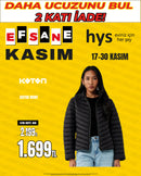 KOTON Kapüşonlu Siyah Hafif Şişme Bayan Mont