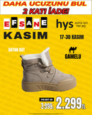 GAMELU İçi Kürklü Platform Tabanlı Kışlık Bayan Bot (Süet Görünümlü)