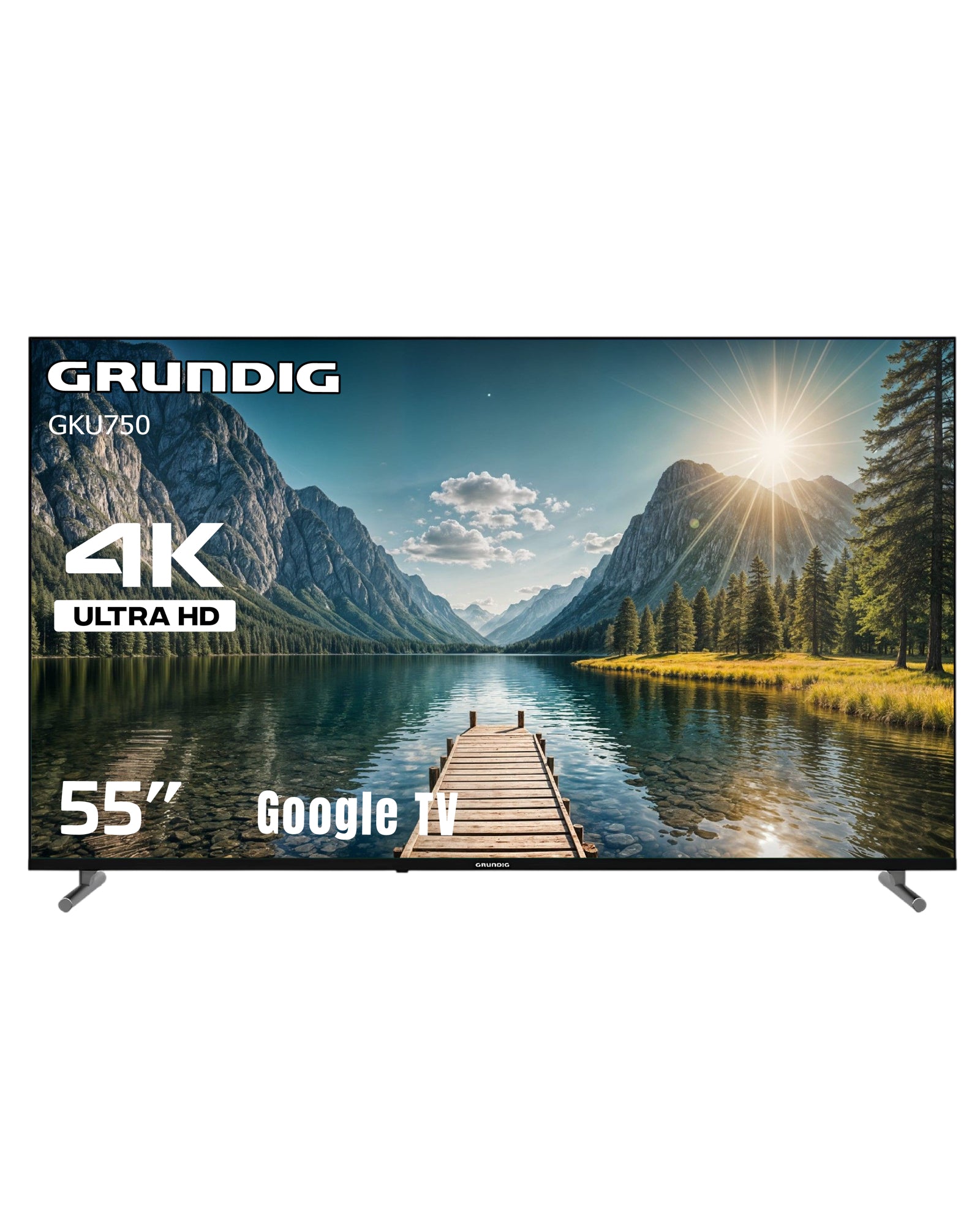 Grundig 55" GKU 750 4K Ultra HD 140 Ekran Uydu Alıcılı Google Smart LED TV
