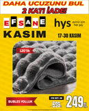 BUBLES Serisi Pofuduk Dokulu 120 cm Yumuşak Yolluk