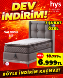 Valeron Tek Kişilik Yatak Baza Başlık Takımı