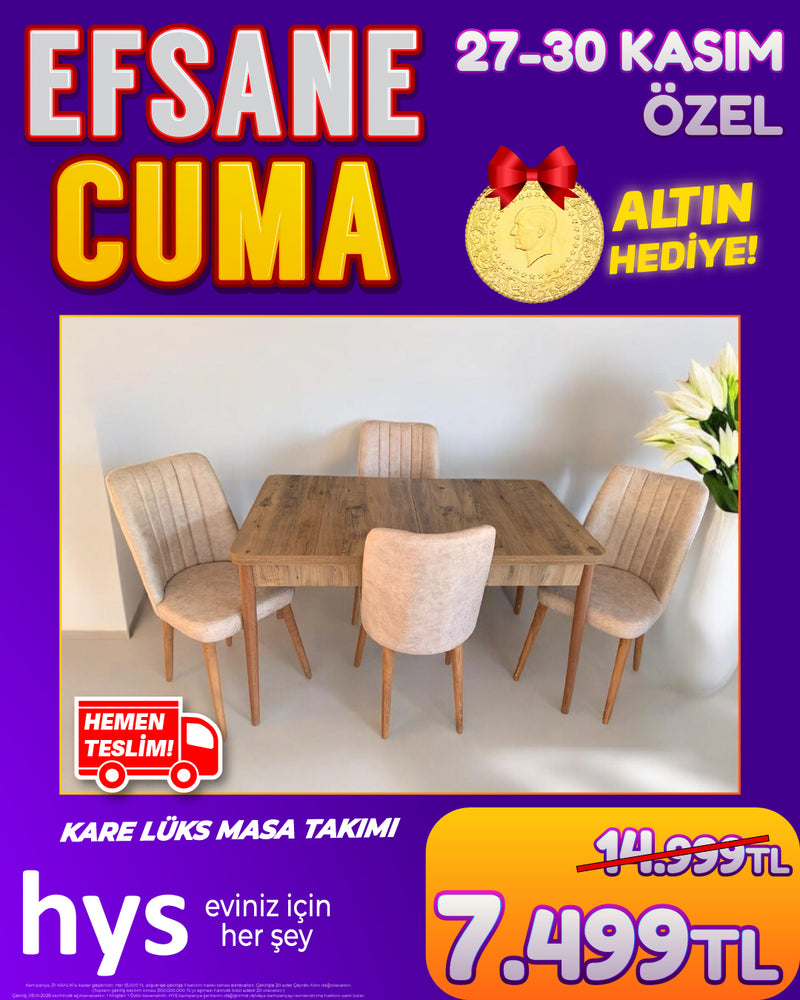 Modern Masa Takımı - 4 Sandalye 1 Masa