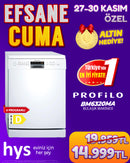 Profilo BM6320MA Solo Bulaşık Makinesi – 60 cm, Beyaz