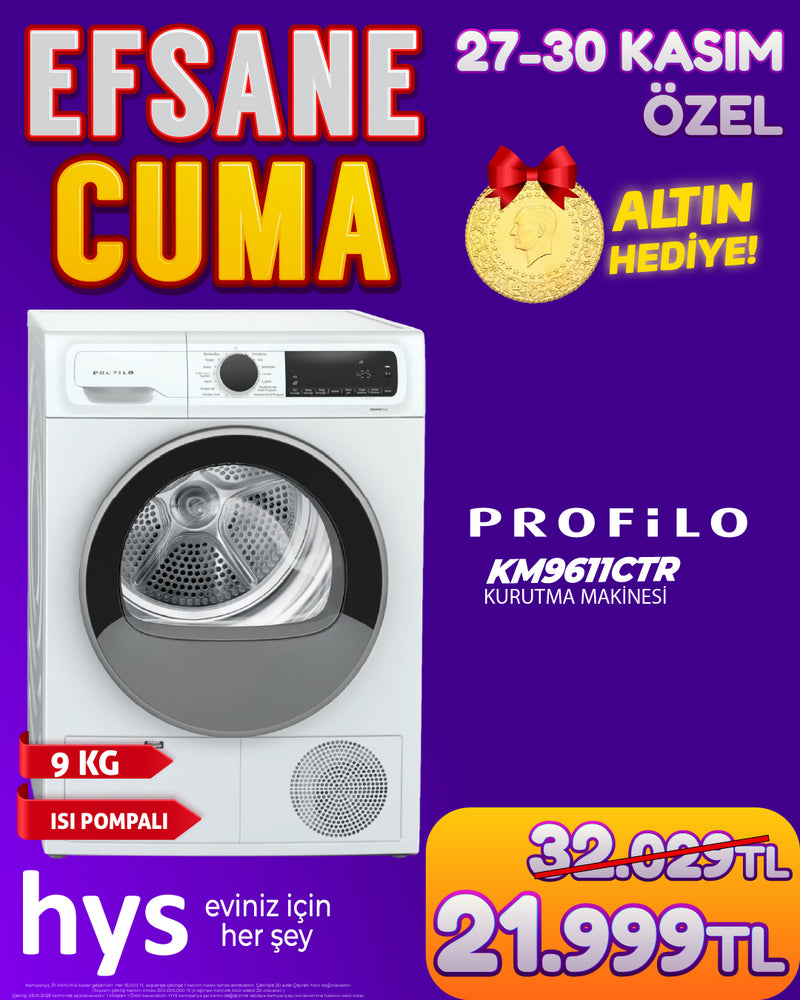 Profilo KM9611CTR Kurutma Makinesi