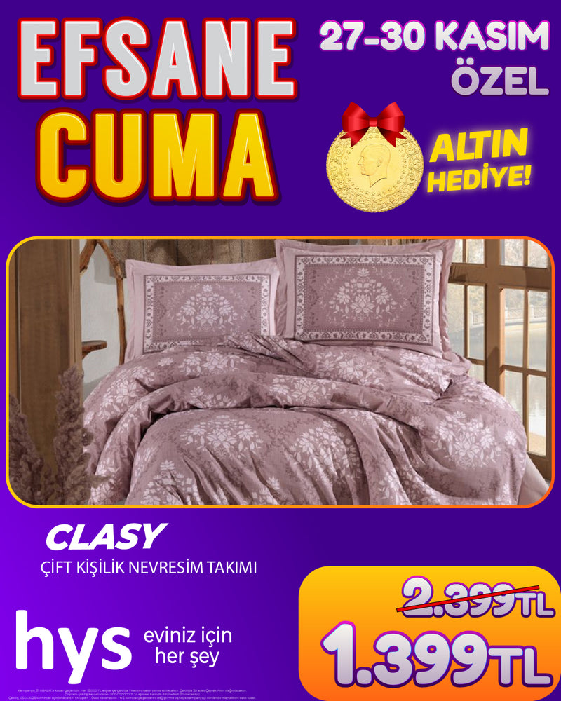 Clasy Çift Kişilik Nevresim Takımı