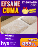 Minteks Wash 2'li Banyo Paspası