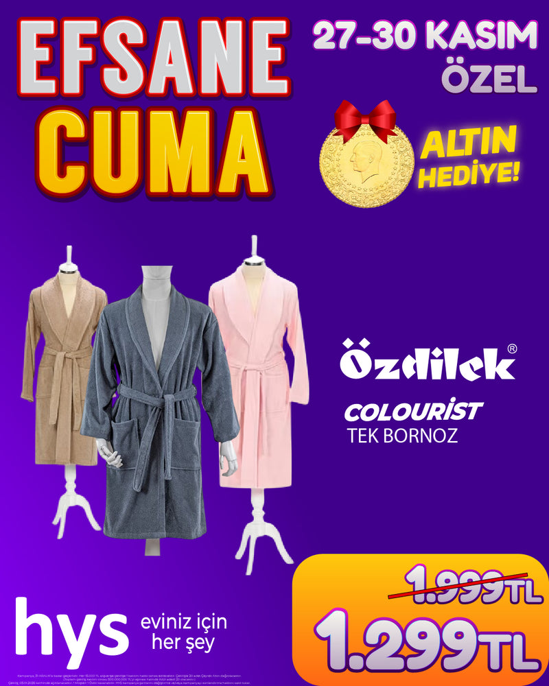 Özdilek Colourist Aile Bornoz Seti