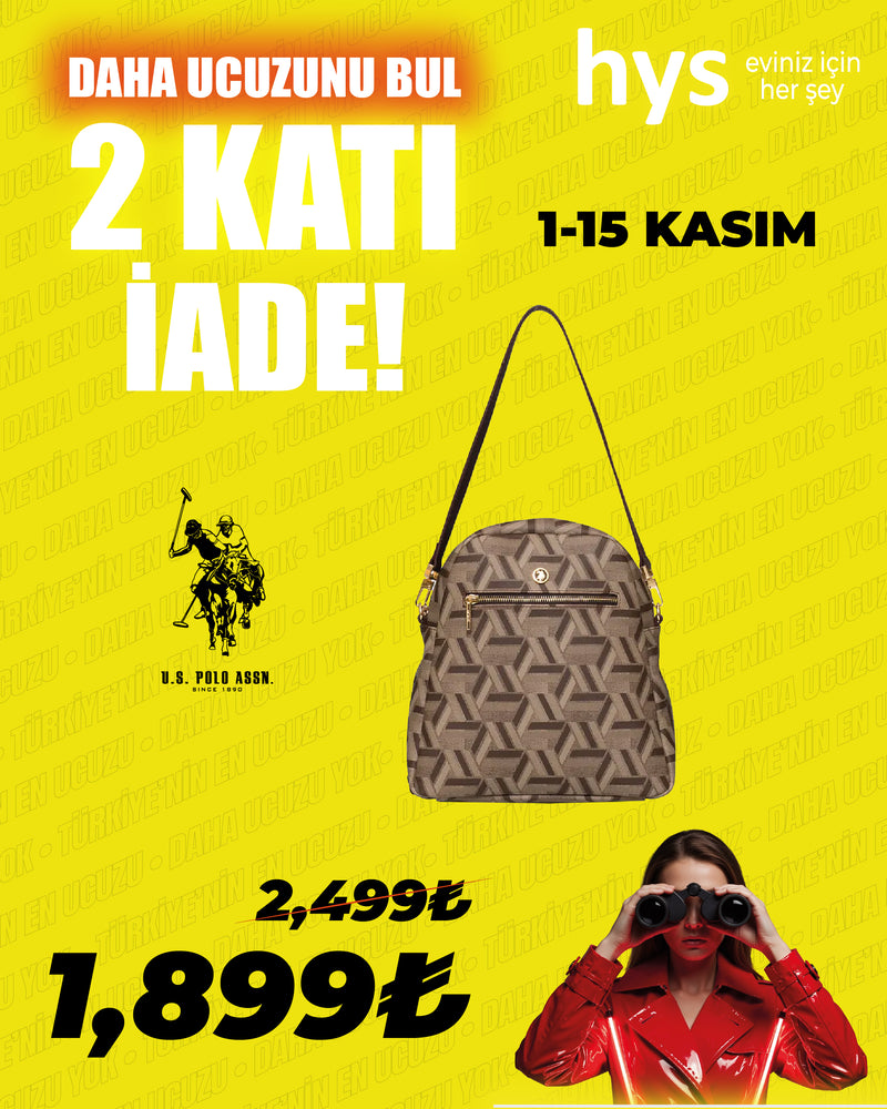 U.S. Polo Assn. Kahverengi Kadın Sırt Çantası