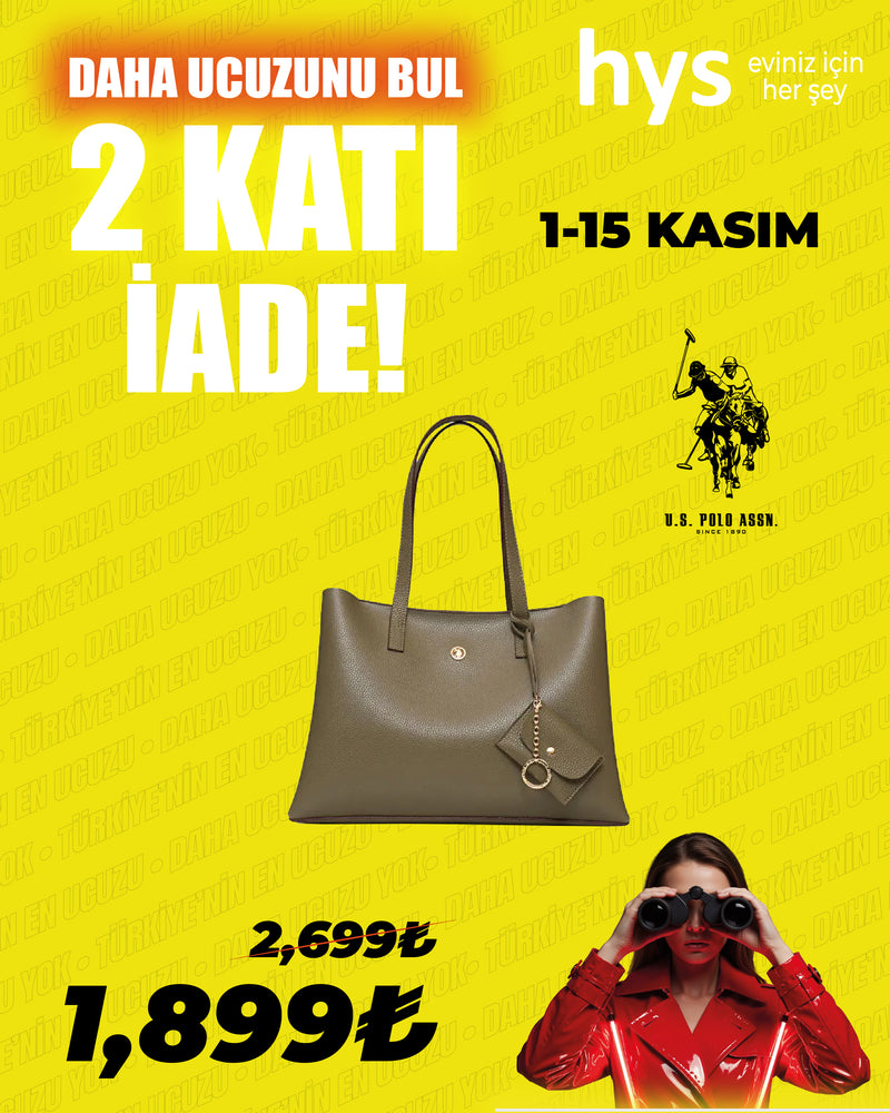 U.S. Polo Assn. Haki Kadın Omuz Çantası