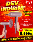 Remington AirVive Dijital Saç Kurutma Makinesi - İyonik ve Isı Korumalı