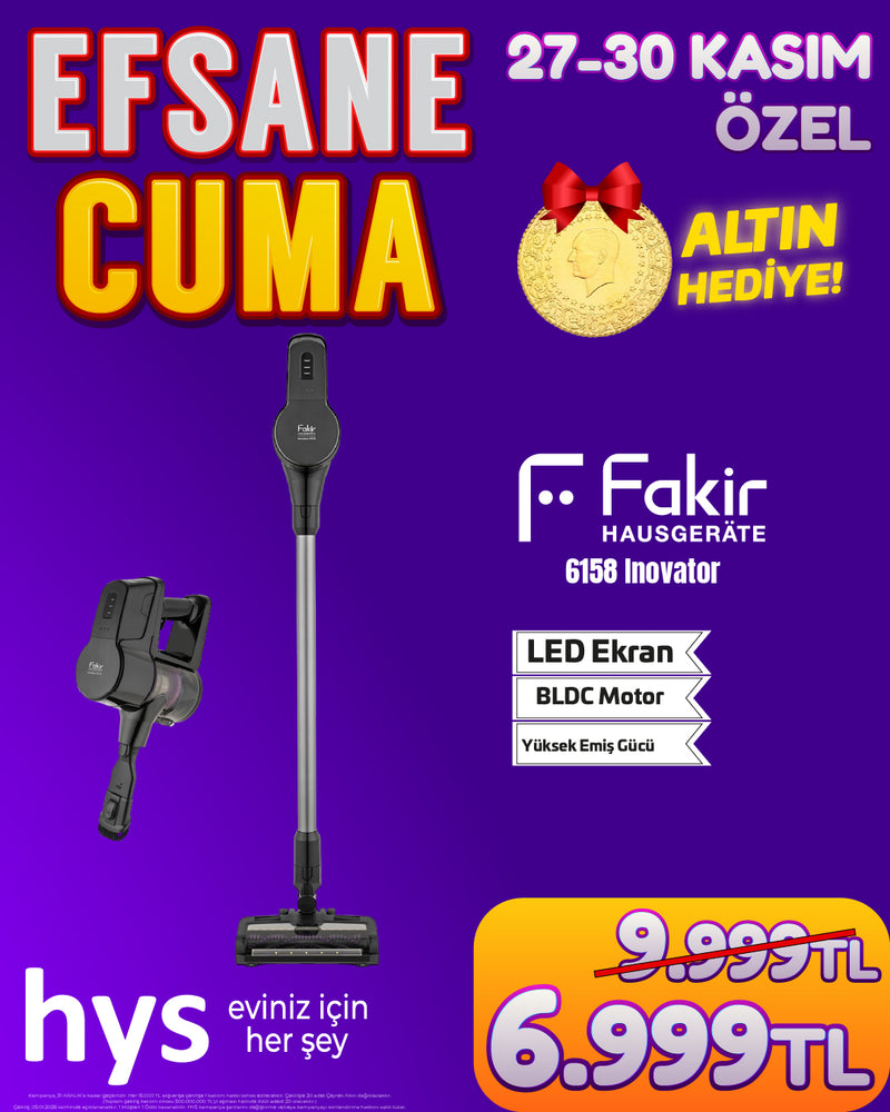 Fakir Inovator 6158 Dikey Şarjlı Kablosuz Süpürge Purple