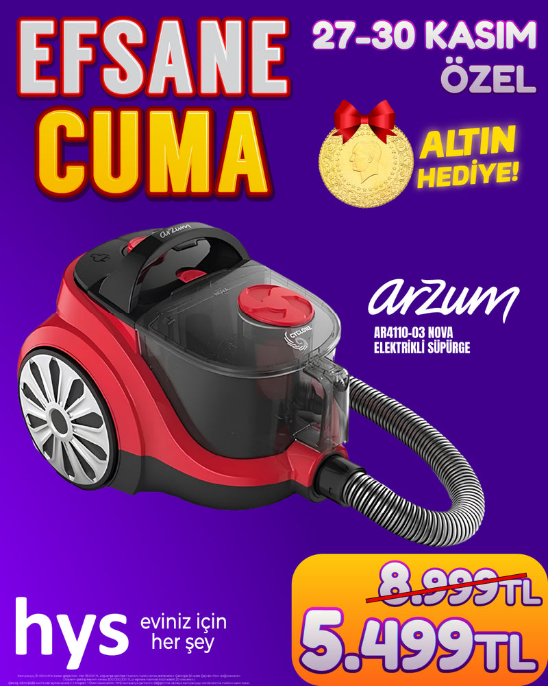 Arzum AR4110-03 NOVA Elektrikli Süpürge